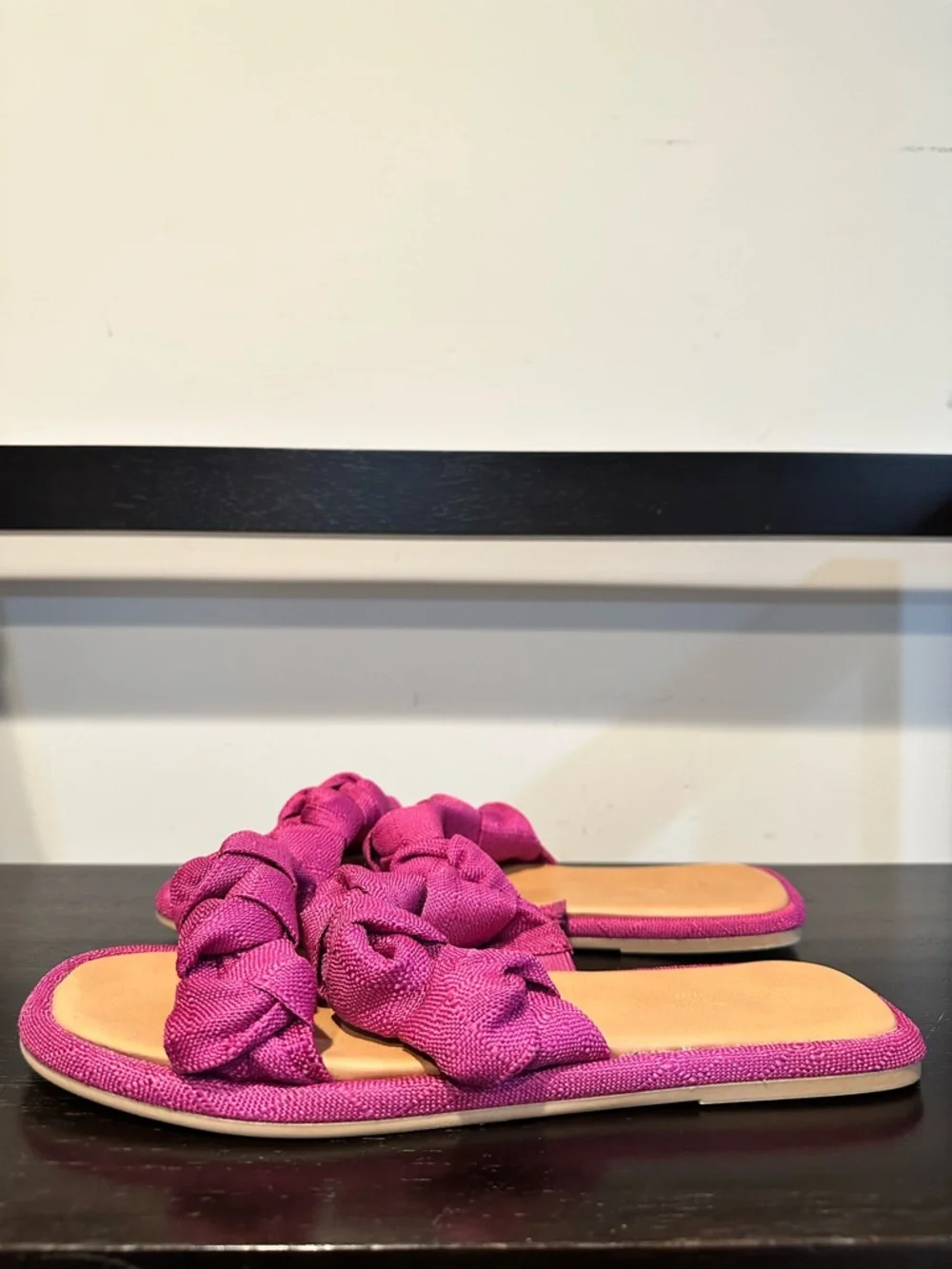 Universal Thread Meg Knotted Slide Sandals Pink Size 8 NWOT